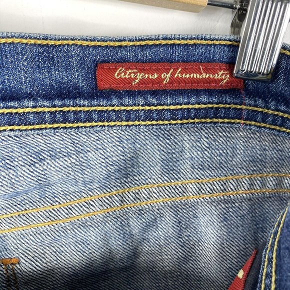 Citizens Of Humanity Ingrid Low Rise Waist Flare Denim  Jeans Y2K Womens Size 27 - Picture 5 of 7